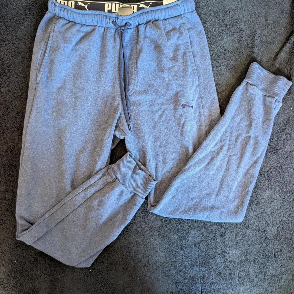 Puma Men's Grey Joggers-tracksuits